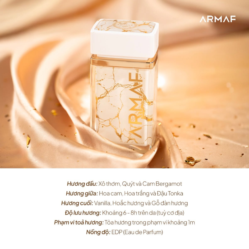 Nước Hoa Armaf Unisex Perle D'Or EDP Spray 75ml