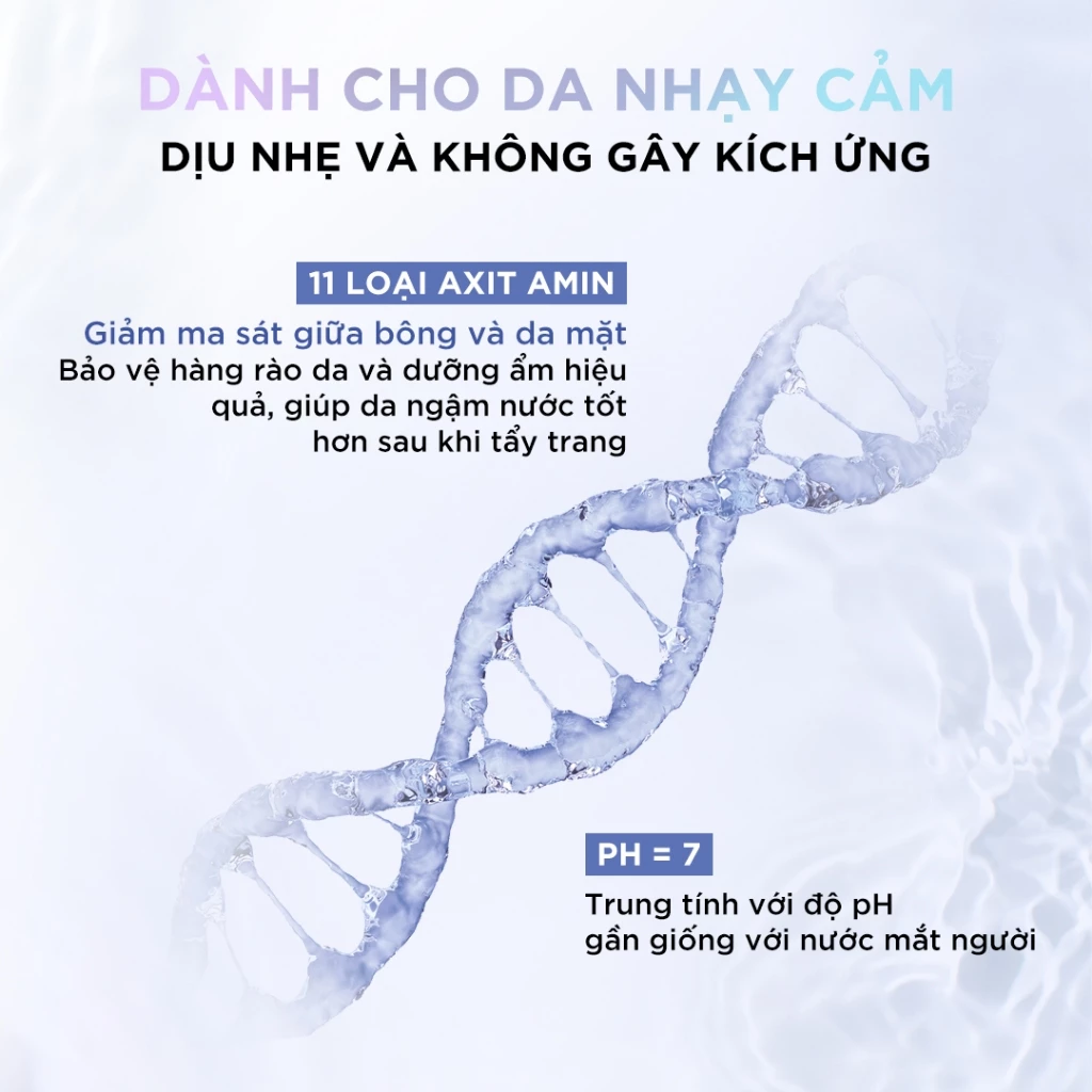 Nước Tẩy Trang L’Oréal Amino Micellar Water Dành Cho Da Nhạy Cảm & Đang Phục Hồi 400ml