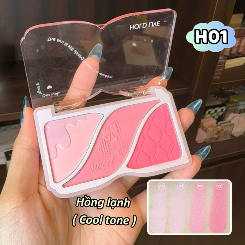 Phấn Má Hồng 3 Ô Hold Live Minor Triple-Color #H01
