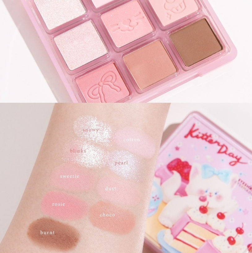 Bảng Phấn Mắt 9 Ô Odbo Sweet Munch Eyeshadow Palette + Tặng Kèm Kẹp Tóc 9g