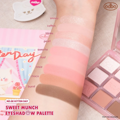 Bảng Phấn Mắt 9 Ô Odbo Sweet Munch Eyeshadow Palette + Tặng Kèm Kẹp Tóc 9g