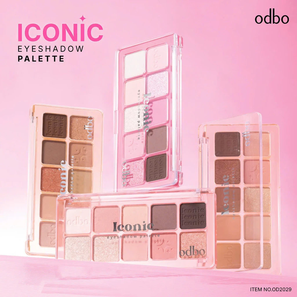 Bảng Phấn Mắt 10 Ô Odbo Iconic Eyeshadow Palette 7g