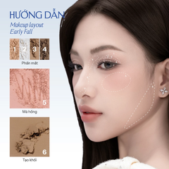 Bảng Phấn Mắt, Má Và Tạo Khối 6 Ô Lemonade Aesthetic Multi-task Palette 3 IN 1 Eye-Blush-Contour 10.8g