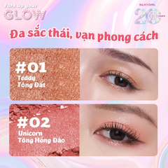 Bảng Phấn Mắt 9 Ô Silkygirl Glow Up 9-Color Palette 7.2g