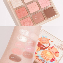 Bảng Phấn Mắt 9 Ô Odbo Sweet Munch Eyeshadow Palette Puppy Day + Tặng Kèm Kẹp Tóc 9g