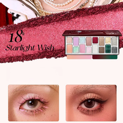 Bảng Phấn Mắt 16 Ô Qianyan Cheeryep True Colors Staring 14.5g