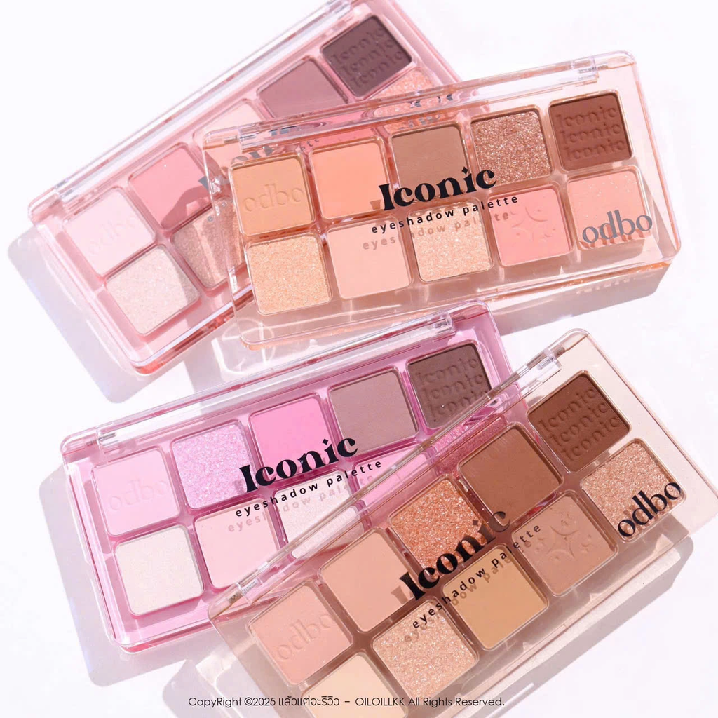 Bảng Phấn Mắt 10 Ô Odbo Iconic Eyeshadow Palette 7g