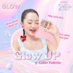 Bảng Phấn Mắt 9 Ô Silkygirl Glow Up 9-Color Palette 7.2g