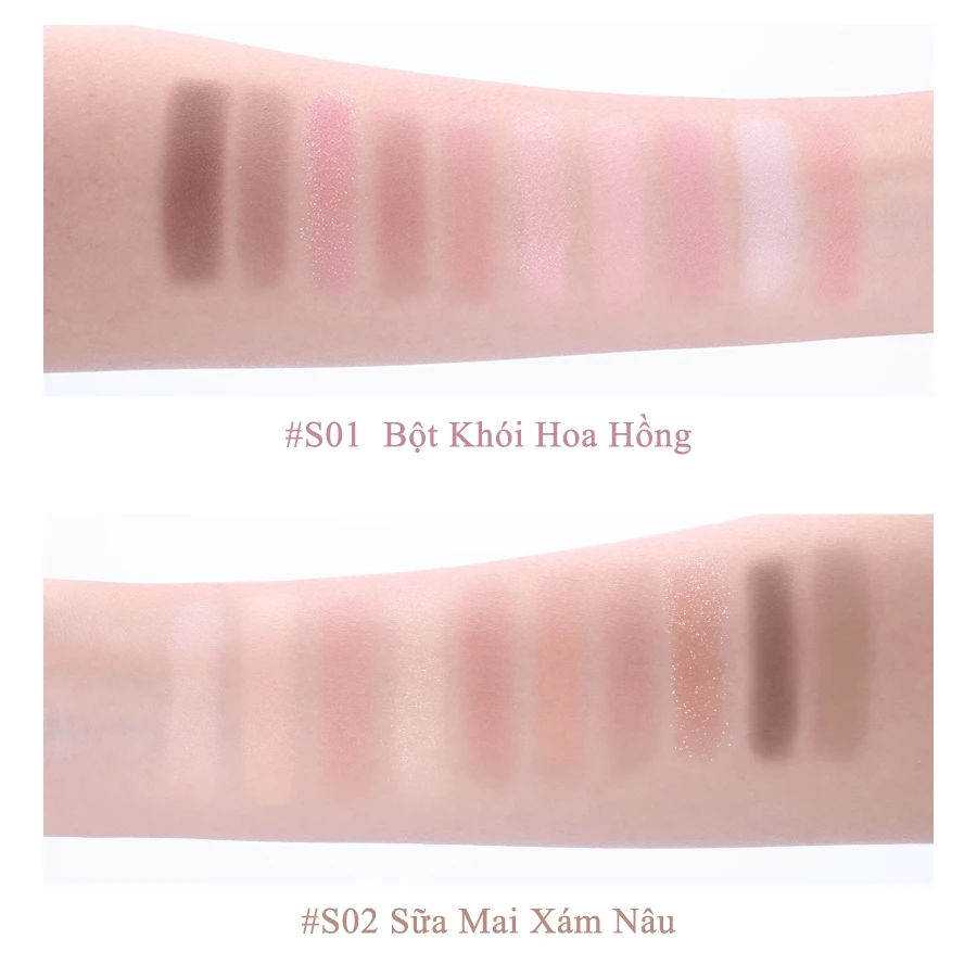 Bảng Phấn Mắt 10 Ô Veecci Gorgeous Dream 10-Color Eyeshadow Palette 4.2g