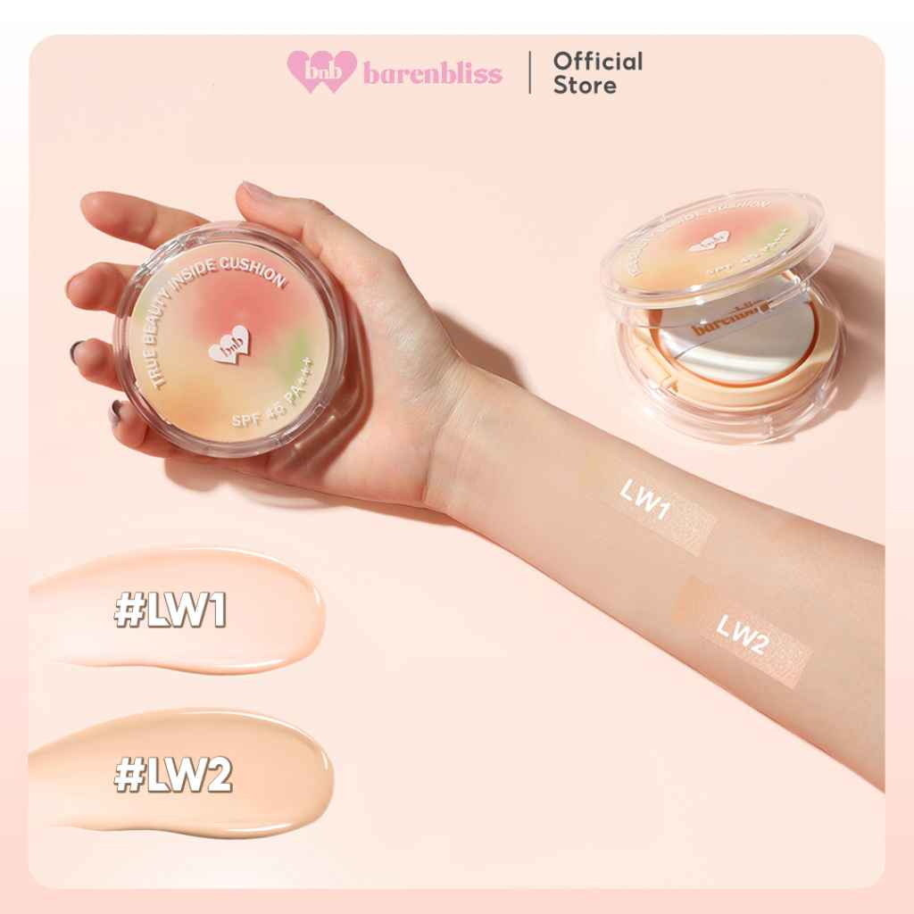 Phấn Nước Barenbliss True Beauty Inside Cushion Kiềm Dầu, Che Khuyết Điểm 15g