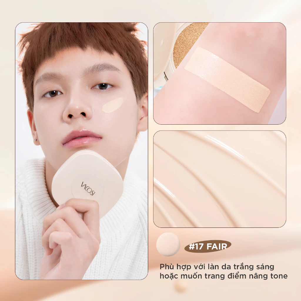 Phấn Nước Vacosi Flaso Cushion SPF50+ PA+++ Căng Mịn 15g