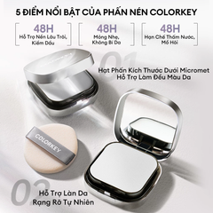 Phấn Phủ Dạng Nén Colorkey Long Lasting Oil Control Airy Powder 12g
