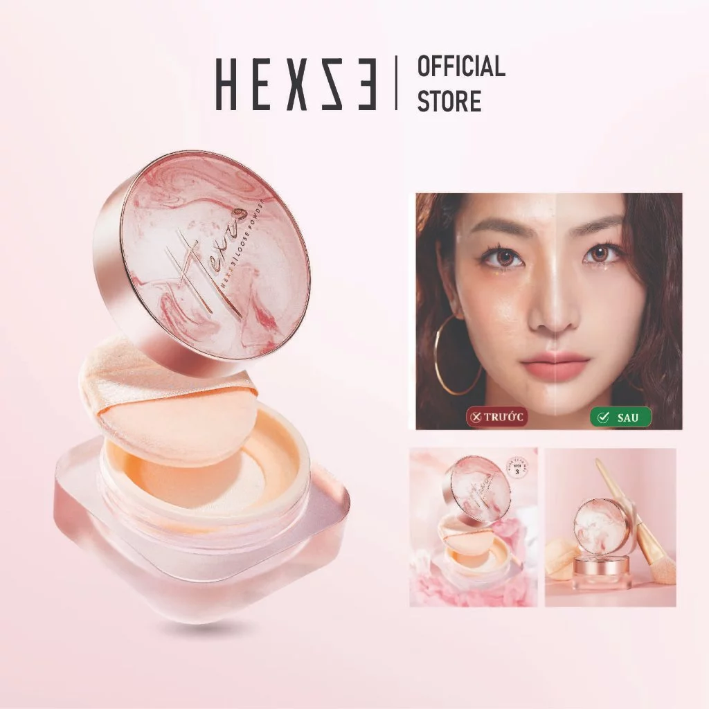 Phấn Phủ Dạng Bột Hexze Light Mist Loose Powder Mỏng Nhẹ 7g