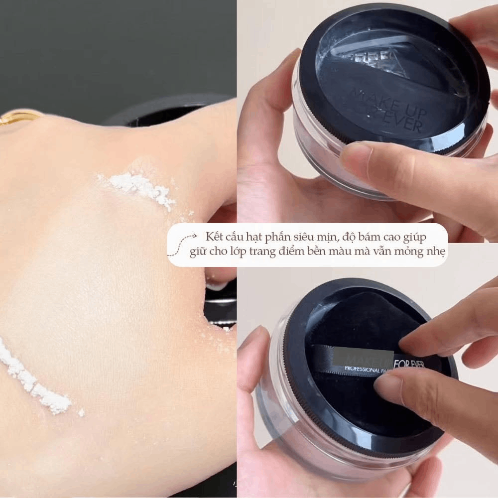 Phấn Phủ Bột Make Up For Ever HD Skin Perfecting Loose Powder Mỏng Nhẹ Che Phủ Khuyết Điểm 8.5g