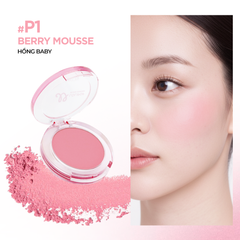 Phấn Má Hồng Vacosi Lolipop All Day Blush Powder VP14 Phấn Mịn, Trang Điểm Tự Nhiên 5.6g