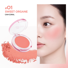 Phấn Má Hồng Vacosi Lolipop All Day Blush Powder VP14 Phấn Mịn, Trang Điểm Tự Nhiên 5.6g