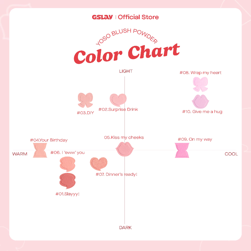 Phấn Má Hồng Thuần Chay Gslay Yoso Blush Powder 5g