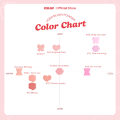 Phấn Má Hồng Thuần Chay Gslay Yoso Blush Powder 5g