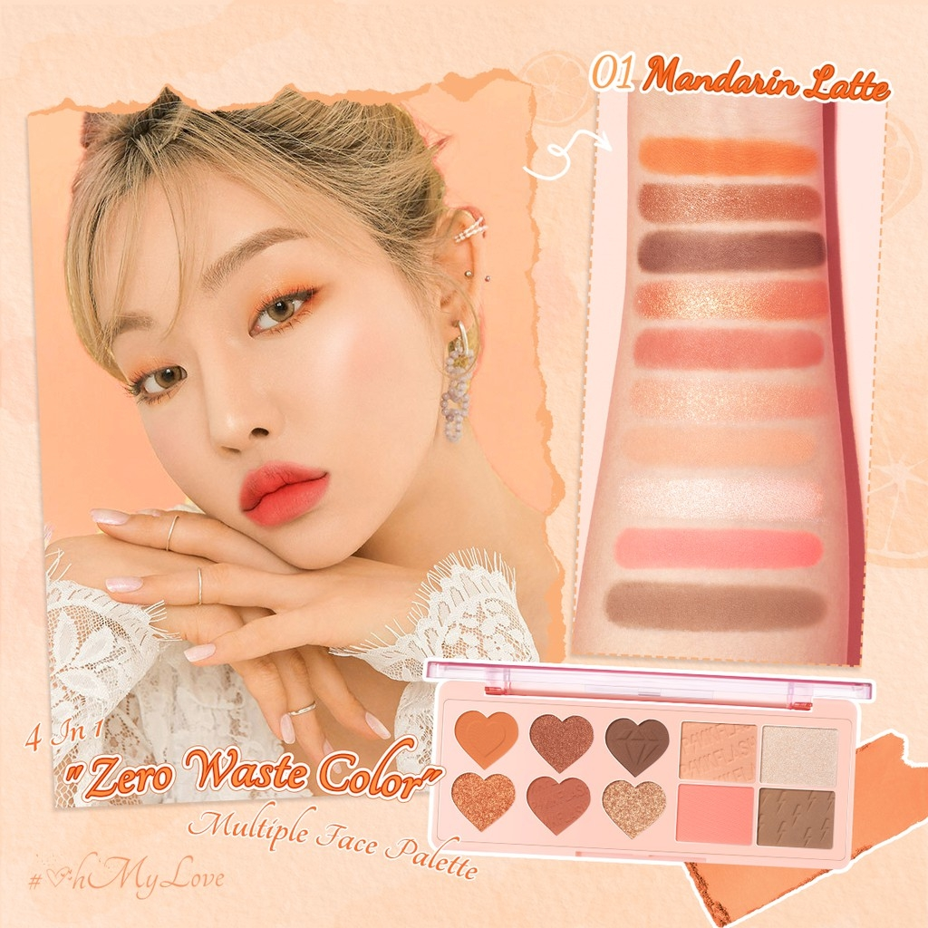 Bảng Phấn Mắt & Má Đa Năng 10 Ô Pinkflash Multi Face Palette PF-M02