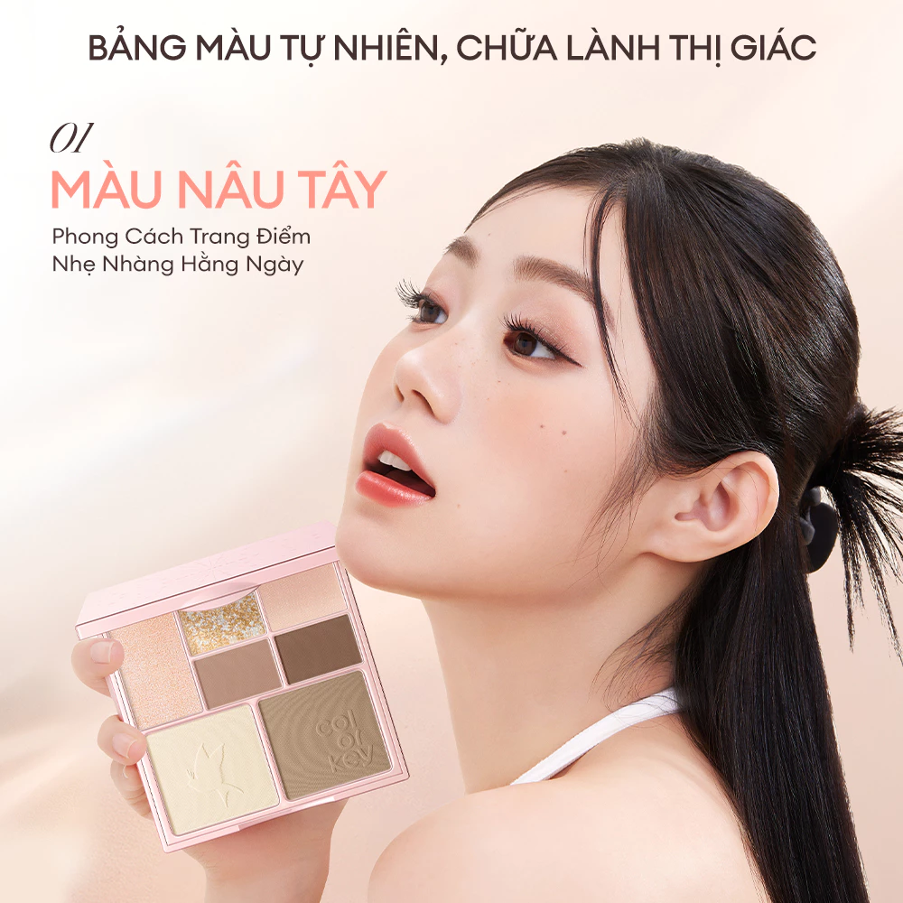 Bảng Phấn Trang Điểm Đa Năng 7 Ô Colorkey Embrace Nature Palette
