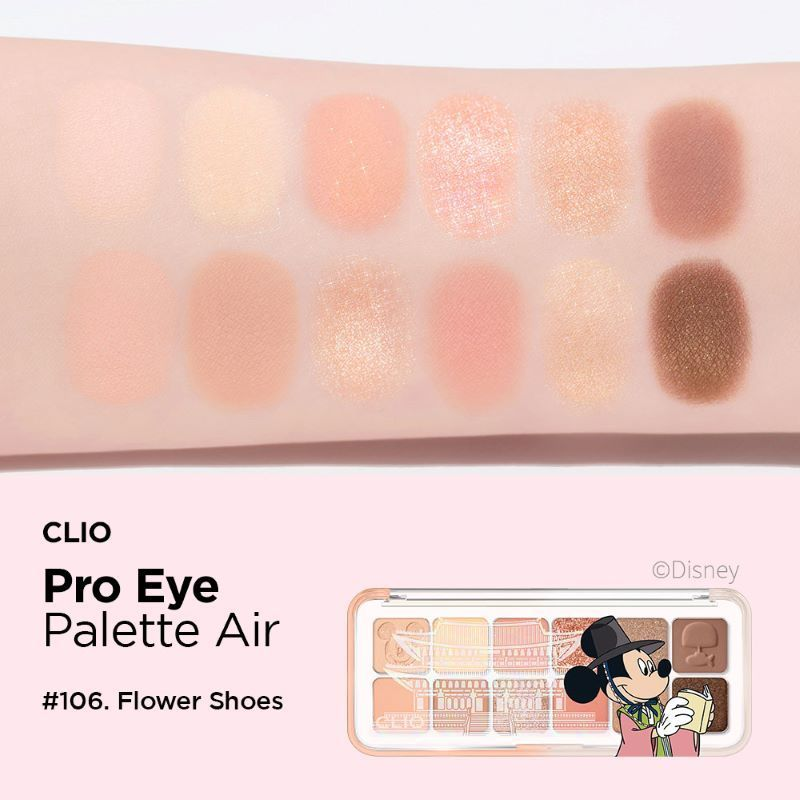 Bảng Phấn Mắt 12 Ô Clio Pro Eye Palette Air Kèm Túi Chuột (Phiên Bản Limited Edition)