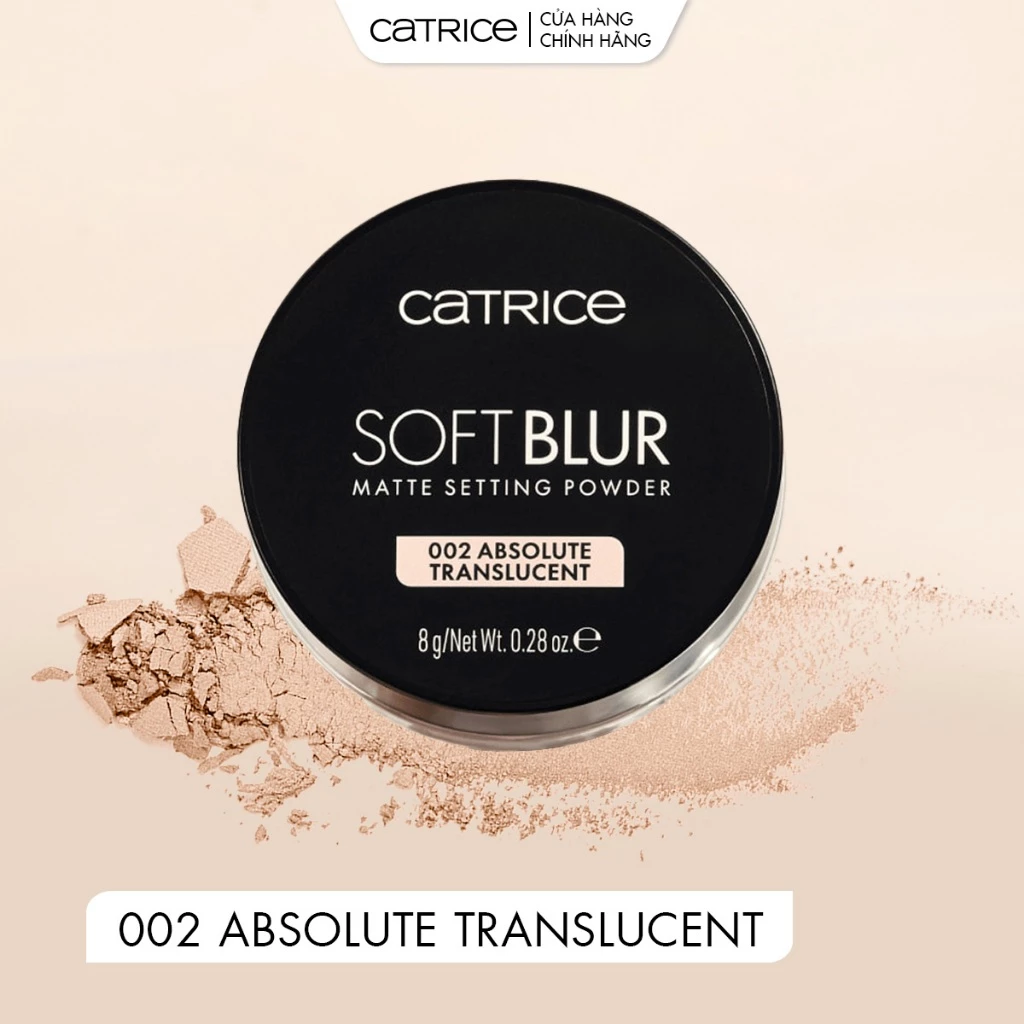 Phấn Phủ Dạng Bột Catrice Soft Blur Matte Setting Powder Mỏng Nhẹ Kiềm Dầu 8g