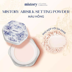 Phấn Phủ Dạng Bột Mistory Airsilk Setting Powder Mỏng Mịn, Kiểm Soát Dầu 9g