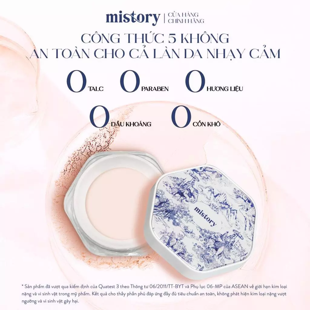 Phấn Phủ Dạng Bột Mistory Airsilk Setting Powder Mỏng Mịn, Kiểm Soát Dầu 9g