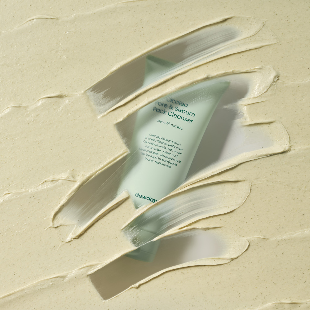 Sữa Rửa Mặt 2 In 1 Dewdap Cicatea Pore & Sebum Pack Cleanser Làm Sạch Sâu Cho Da Mụn, Nhạy Cảm 150ml