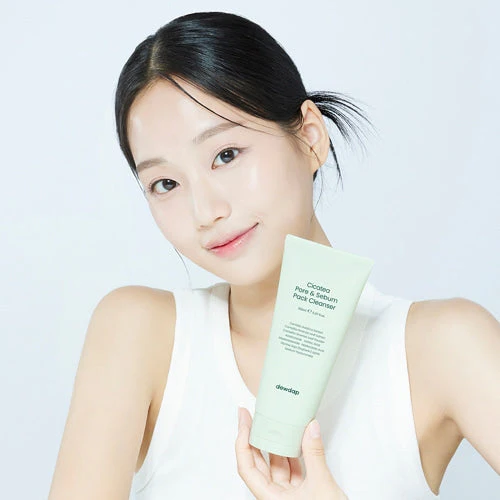 Sữa Rửa Mặt 2 In 1 Dewdap Cicatea Pore & Sebum Pack Cleanser Làm Sạch Sâu Cho Da Mụn, Nhạy Cảm 150ml