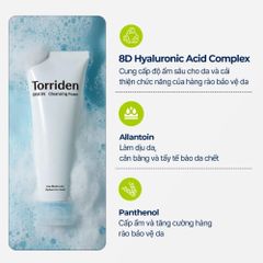 Sữa Rửa Mặt Torriden DIVE-IN Low Molecular Hyaluronic Acid Cleansing Foam Tạo Bọt Dưỡng Ẩm Da 150ml