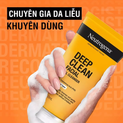 Sữa Rửa Mặt Neutrogena Deep Clean Facial Gel Cleanser Làm Sạch Sâu Dạng Gel 150ml