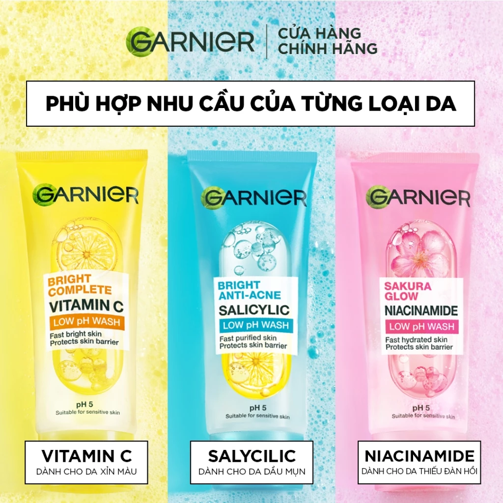 Gel Rửa Mặt Garnier Low PH Wash 100ml