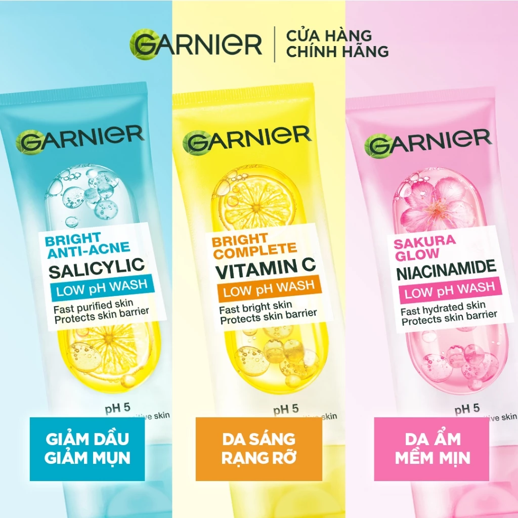 Gel Rửa Mặt Garnier Low PH Wash 100ml