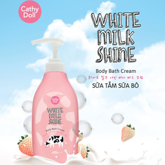 Sữa Tắm Sáng Da Sữa Bò Cathy Doll White Milk Shine Body Bath Cream 450ml