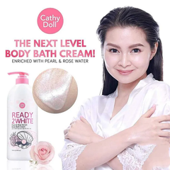 Sữa Tắm Cathy Doll Pearl & Rose Serum Body Bath Cream Chiết Xuất Ngọc Trai & Hoa Hồng 500ml