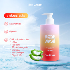 Sữa Tắm Five Grains Niacinamide Body Wash Sáng Da Hương Nước Hoa 500ml (Premium Edition)