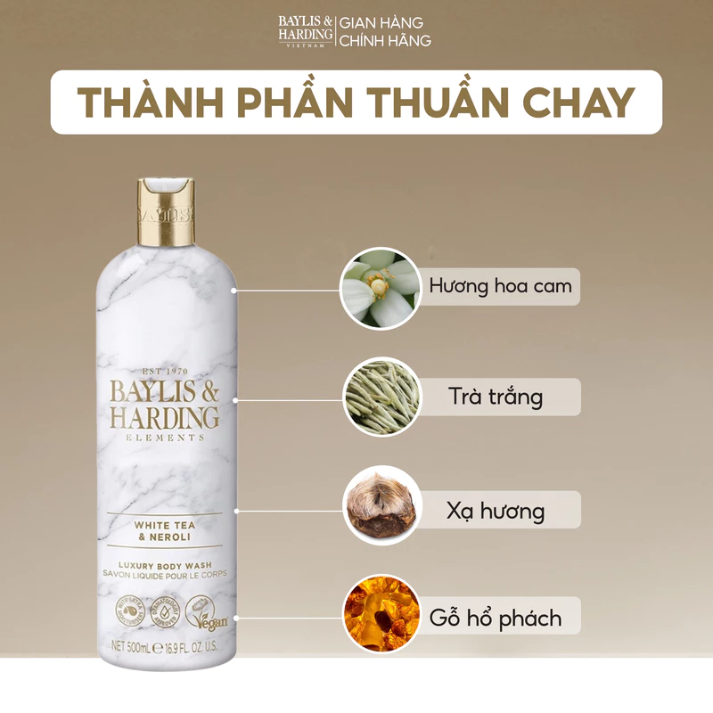 Sữa Tắm Baylis & Harding Elements Luxury Body Wash 500ml