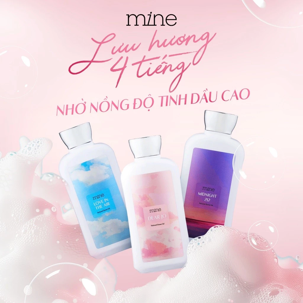 Sữa Tắm Dưỡng Ẩm Hương Nước Hoa Mine Perfumed Shower Gel 470g