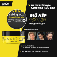 Sáp Vuốt Tóc Tạo Kiểu Got2b Glued Spiking Wax 75ml