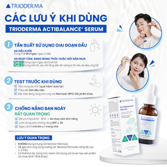 Tinh Chất Trioderma ActiBalance + Serum Kiểm Soát Dầu, Giảm Mụn Dưỡng Sáng Mờ Thâm 30ml