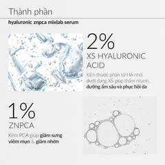 Tinh Chất Giảm Mụn Ekseption Hyaluronic ZnPCA Mixlab Serum Kiểm Soát Dầu 75ml