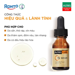 Tinh Chất Acnes Lab Vitamin C Serum Dưỡng Sáng, Mờ Thâm 15ml