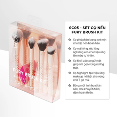 Bộ Cọ Trang Điểm Vacosi Flawless Face Brush Kit (Phiên Bản Golden Dragon)