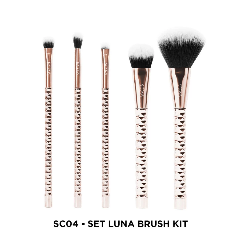 Bộ Cọ Trang Điểm Vacosi Flawless Face Brush Kit (Phiên Bản Golden Dragon)