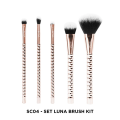 Bộ Cọ Trang Điểm Vacosi Flawless Face Brush Kit (Phiên Bản Golden Dragon)