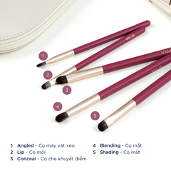 Bộ Cọ Trang Điểm Vacosi Sisterland Brush Set 8 Cây Kèm Ví Đựng - BC31