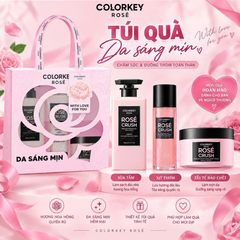 Set Quà Da Sáng Mịn Colorkey Rose (3 Món + Hộp)