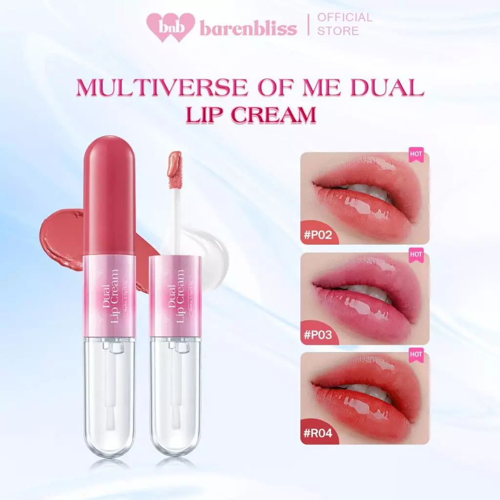 Son 2 Đầu Lì & Bóng Barenbliss Multiverse of Me Dual Lip Cream 2,5g + 3,5g