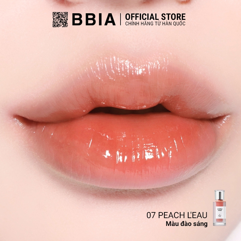 Son Tint Bóng Bbia L’eau Tint Lâu Trôi, Dưỡng Ẩm Màu Trong Veo 1.2g